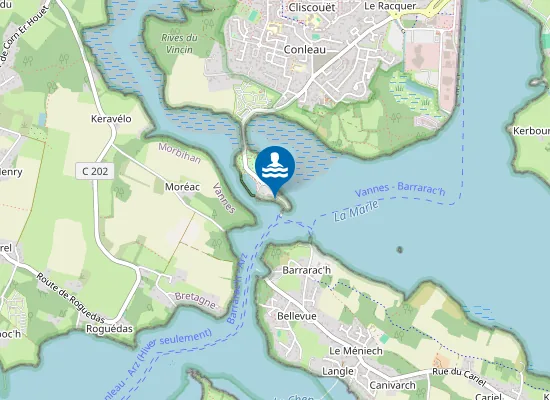 Map of PLAGE DE CONLEAU