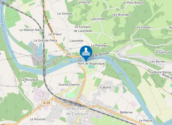 Map of PLAGE DU CAMPING DU BUISSON