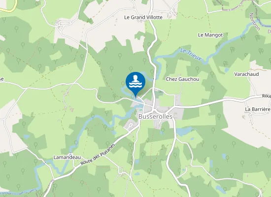 Map of PLAN D'EAU DE BUSSEROLLES