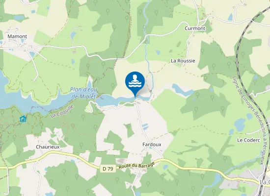 Map of ETANG DE LA MONERIE CV ANAS