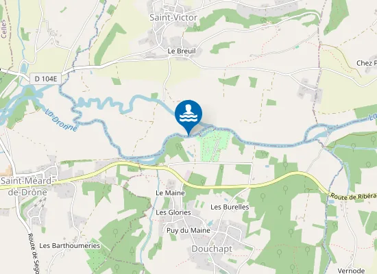 Map of CENTRE DE VACANCES DE DOUCHAPT