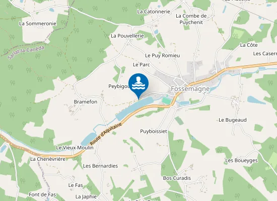 Map of PLAN D'EAU DE FOSSEMAGNE