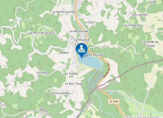 Map of BASE DE LOISIRS DU MARAIS