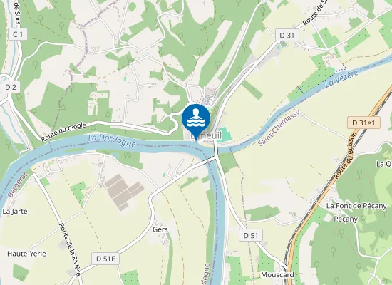 Map of PLAGE DU BOURG DE LIMEUIL