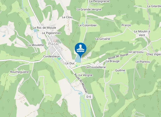 Map of CAMPING LE LAC