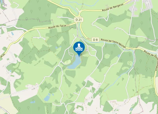 Map of ETANG DE NEUF FONT (GRDE PLAGE)