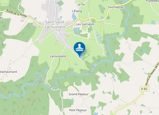 Map of ETANG COMMUNAL DE ST SAUD