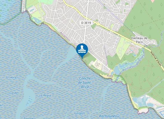 Map of LA CONCHE ST BRICE