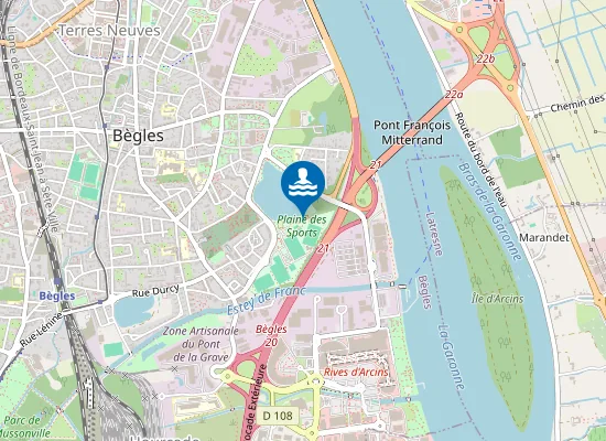 Map of PLAINE DES SPORTS