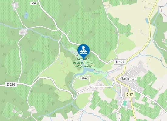 Map of LAC DEPARTEMENTAL DE BLASIMON