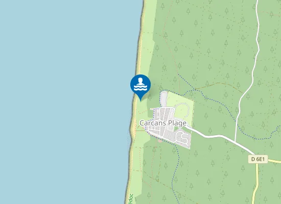 Map of CARCANS OCEAN