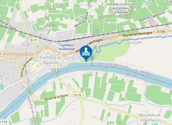 Map of PELOUSE PLAGE