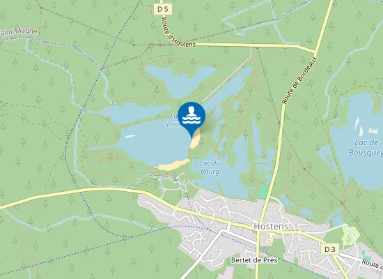 Map of LAC DEPARTEMENTAL PLAGE 2