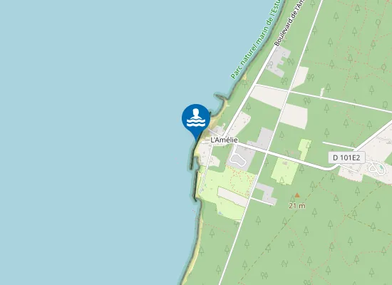 Map of L'AMELIE