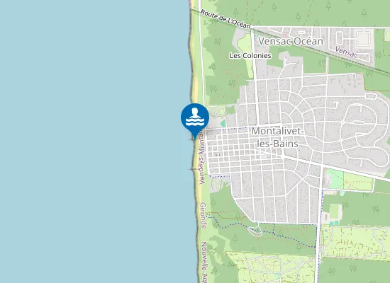 Map of MONTALIVET