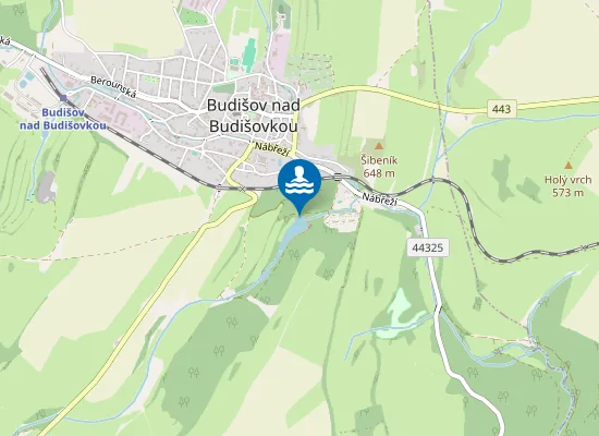 Map of Vn Budišov Nad Budišovkou