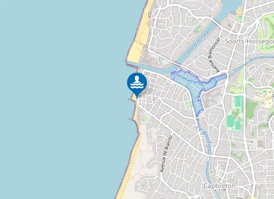 Map of PLAGE CENTRALE