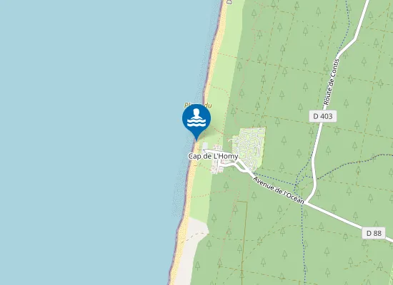 Map of CAP DE L'HOMY