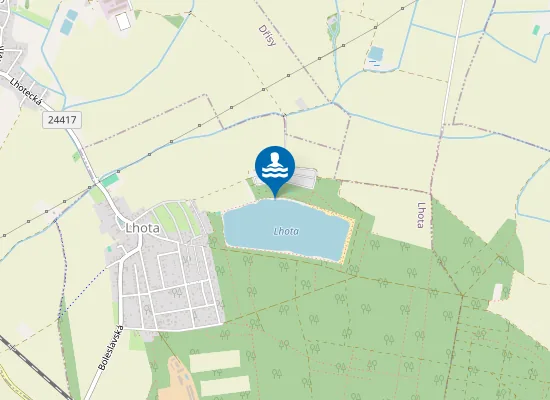 Map of Písník Lhota