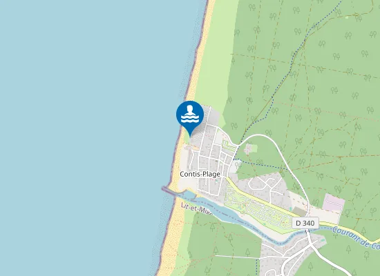 Map of PLAGE DE CONTIS
