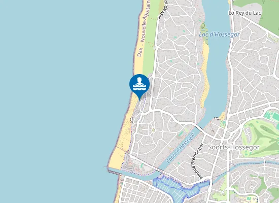 Map of PLAGE CENTRALE - SUD