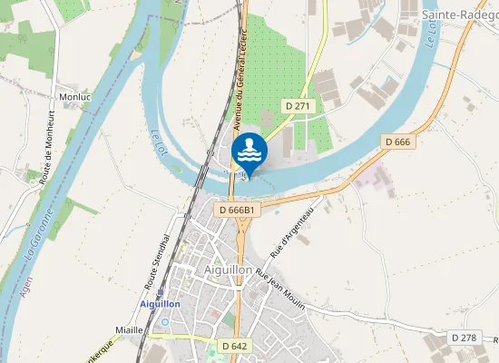 Map of PLAGE AIGUILLON