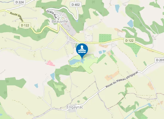 Map of CAMPING PRIVE VALLON DE GERBAL