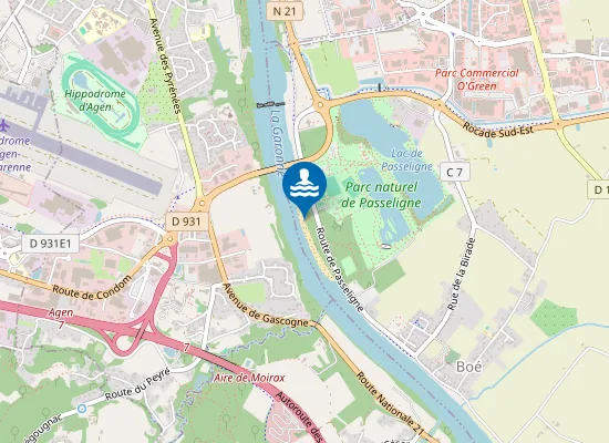 Map of BAIGNADE A BOE