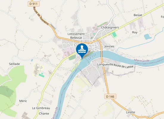 Map of PLAGE MUNICIPALE LOT