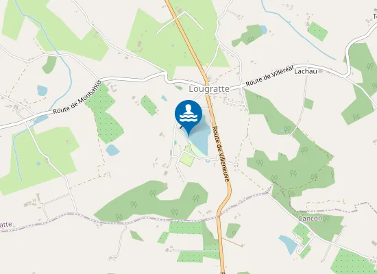 Map of LAC DE LOUGRATTE
