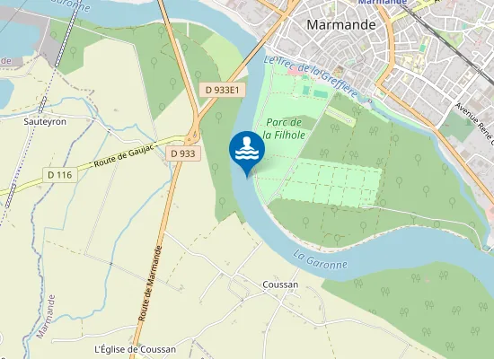 Map of PLAGE FILHOLE GARONNE