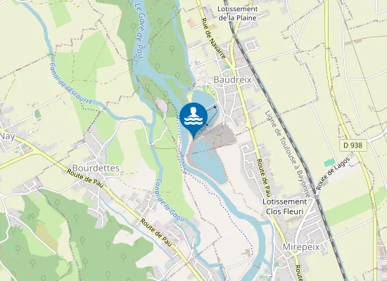 Map of LAC DE BAUDREIX