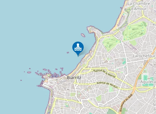 Map of GRANDE PLAGE NORD (PALAIS)