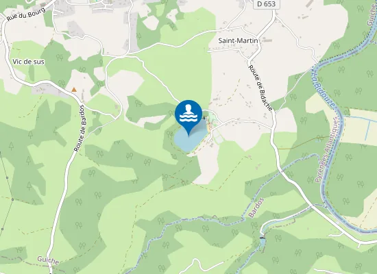 Map of LAC DES ARROQUES - GUICHE