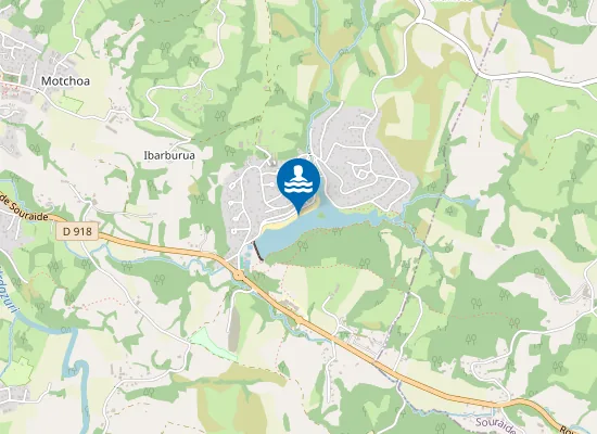 Map of PLAGE LAC ST PEE SUR NIVELLE