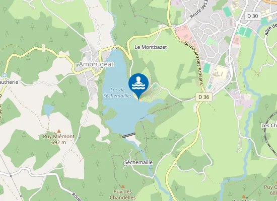 Map of LAC DE SECHEMAILLES