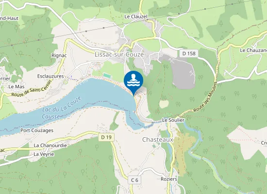 Map of PLAN D'EAU INTERCOMMUNAL