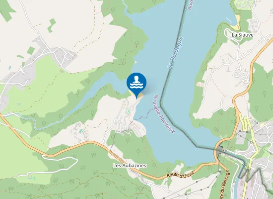 Map of LES AUBAZINES HAUTES