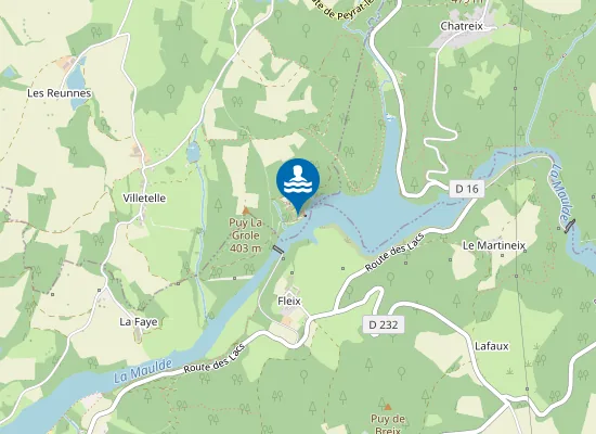 Map of CAMPING LOUS SUAIS