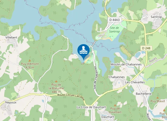 Map of LES CHABANNES