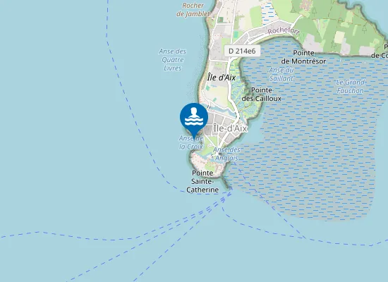 Map of PLAGE DE L'ANSE DE LA CROIX