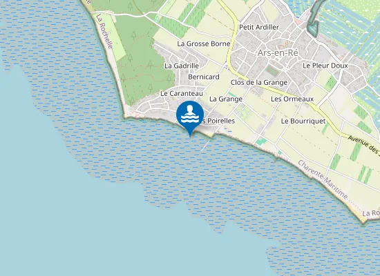 Map of PLAGE DE LA GRANGE