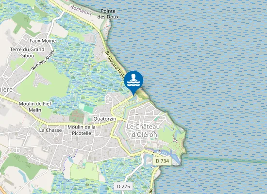 Map of PLAN D'EAU AMENAGE