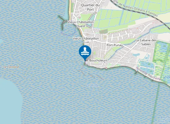 Map of PLAGE DES BOUCHOLEURS