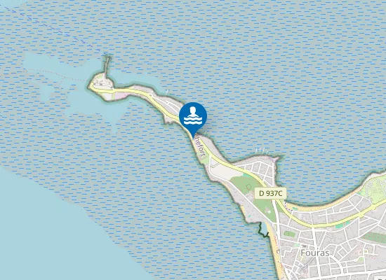 Map of PLAGE DE LA VIERGE