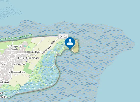 Map of PLAGE DU GROUIN