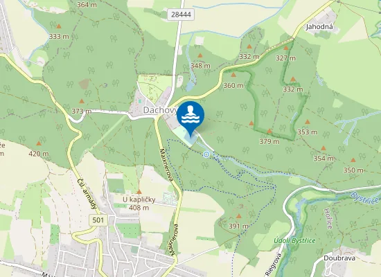 Map of Dachova U Hořic