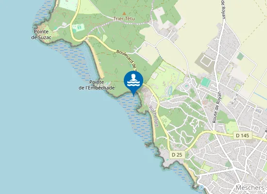 Map of PLAGE DE L'ARNECHE