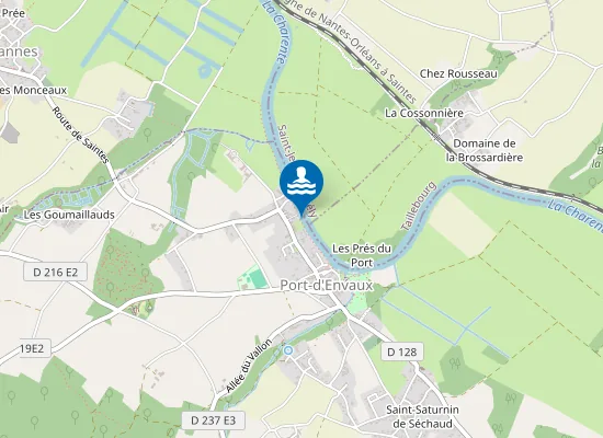 Map of BAIGNADE AMENAGEE RIVE GAUCHE CHARENTE