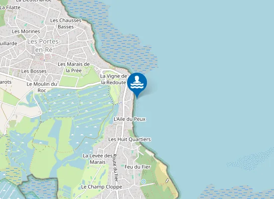 Map of PLAGE DE LA LOGE